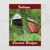 Indiana Covered Bridge Briefkaart (Voorkant)