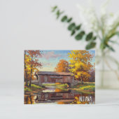 Indiana Covered Bridge Briefkaart (Staand voorkant)
