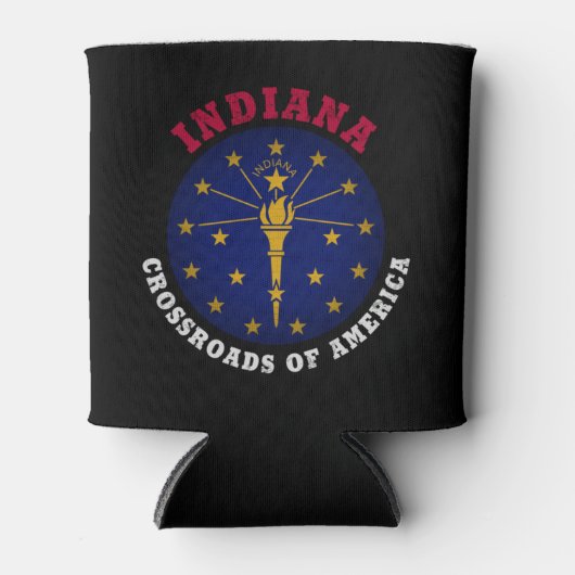INDIANA CROSSROADS STATE FLAG BLIKJESKOELER (Voorkant)