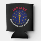 INDIANA CROSSROADS STATE FLAG BLIKJESKOELER (Achterkant)