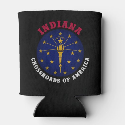 INDIANA CROSSROADS STATE FLAG BLIKJESKOELER (Achterkant)
