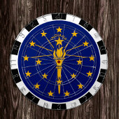 Indiana Dartboard USA & Indiana Flag/game board Dartbord