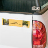 Indiana de minder bereisde route bumpersticker (Op Truck)