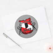Indiana Diver Ronde Sticker (Envelop)