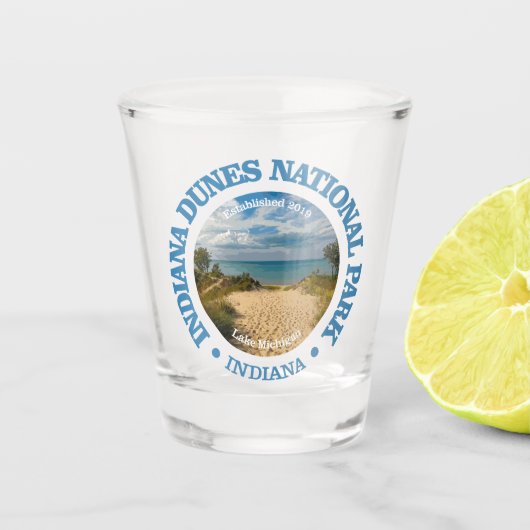 Indiana Duinen NP2 Shot Glas (Voorkant)