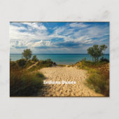 Indiana Dunes, gelabeld Briefkaart (Voorkant)
