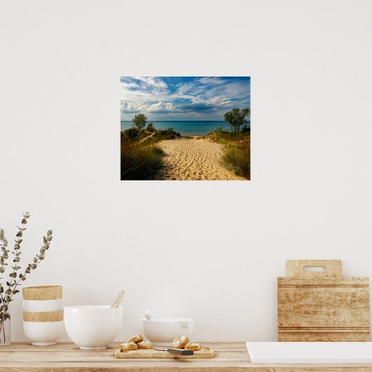 Indiana Dunes, Lake Michigan Poster (Keuken)