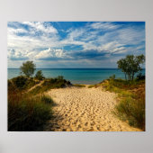 Indiana Dunes, Lake Michigan Poster (Voorkant)