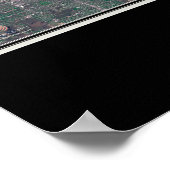 Indiana Dunes National Lakeshore Satellite Map Poster (Hoek)