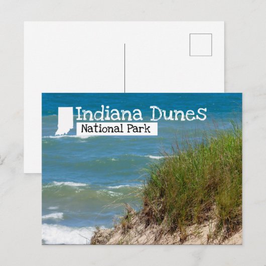 Indiana Dunes National Park Beach Dune Briefkaart (Voorkant / Achterkant)