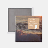 Indiana Dunes National Park - Beach Waves Magneet (Voorkant / Achterkant)