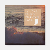 Indiana Dunes National Park - Beach Waves Magneet (Voorkant)