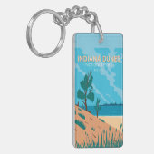 Indiana Dunes National Park  dubbelzijdig Sleutelhanger (Voorkant Links)