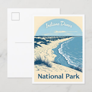 Indiana Dunes National Park Indiana USA Reizen Briefkaart