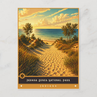 Indiana Dunes National Park | Indiana Vintage Briefkaart