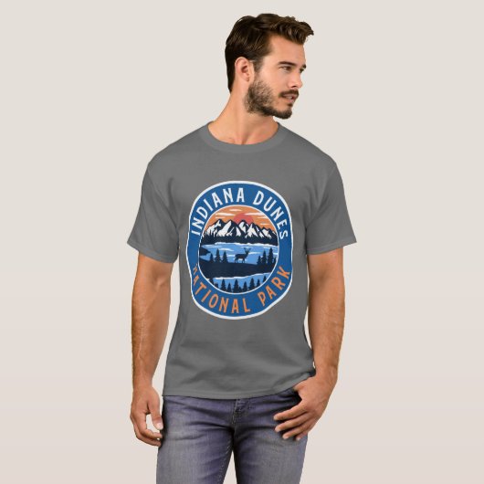 Indiana Dunes National Park Oversized 10 T-shirt (Voorkant volledig)