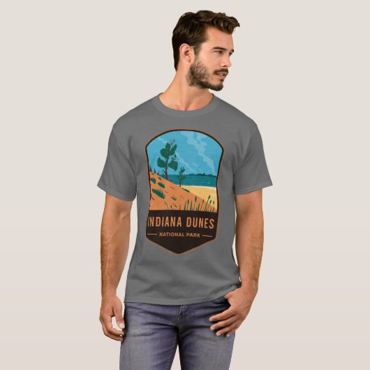 Indiana Dunes National Park Oversized 1 T-shirt (Voorkant volledig)