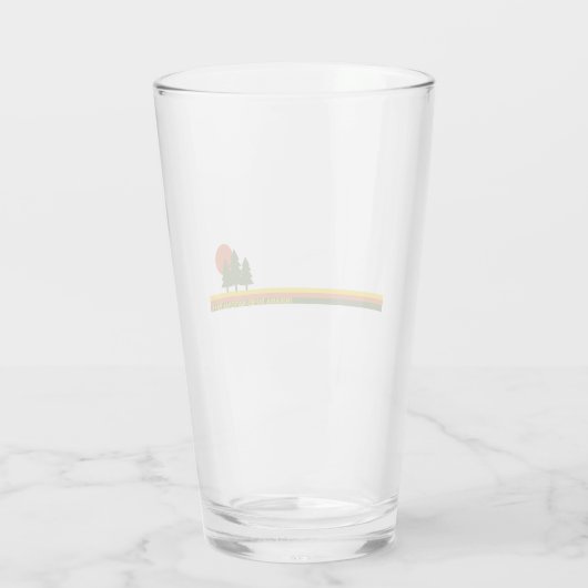 Indiana Dunes National Park Pine Trees Sun Glas (Achterkant)