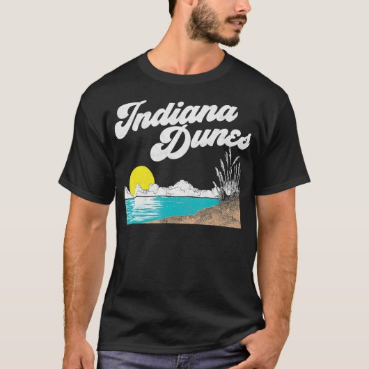 Indiana Dunes National Park Retro  80s _3 T-shirt (Voorkant)