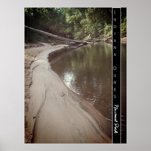 Indiana Dunes National Park Schilderachtig Creek F Poster (Voorkant)