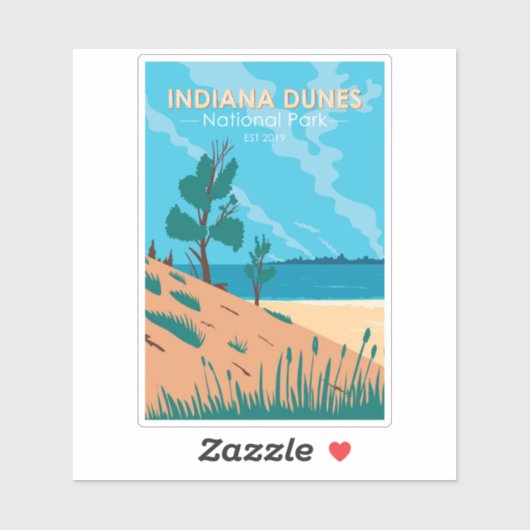 Indiana Dunes National Park  Sticker (Vel)