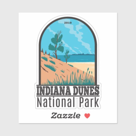 Indiana Dunes National Park Sticker (Vel)