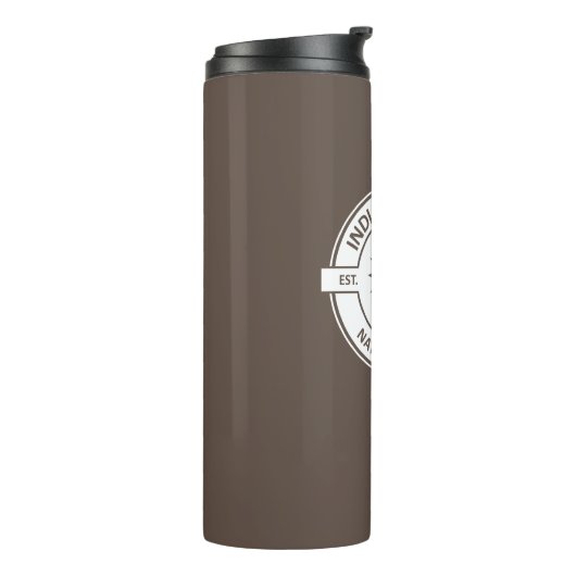 Indiana Dunes National Park Sun Trees Thermosbeker (Gedraaid links)