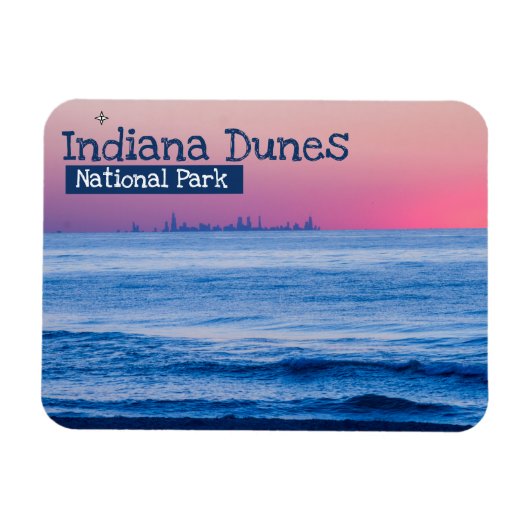 Indiana Dunes National Park Sunset Magneet (Horizontaal)