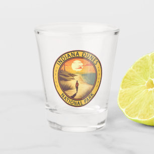Indiana Dunes National Park Travel Art-Vintage Shot Glas