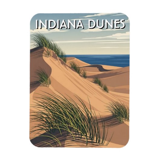 Indiana Dunes National Park Travel Magneet (Verticaal)