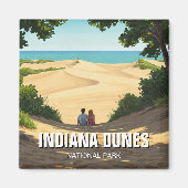Indiana Dunes National Park Travel Paar Magneet (Voorkant)