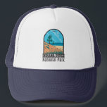 Indiana Dunes National Park  Trucker Pet<br><div class="desc">Indiana Dunes vectorkunstwerk in een ontwerp van de vensterstijl. Het park is een nationaal park van de Verenigde Staten in het noordwesten van Indiana dat wordt beheerd door de National Park Service.</div>