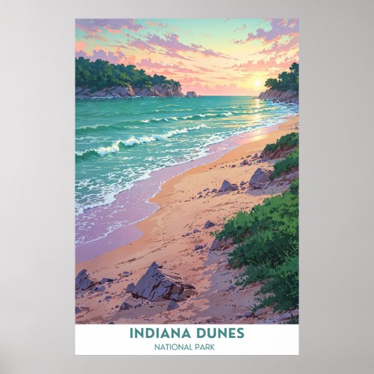 Indiana Dunes National Park, Verenigde Staten Poster (Voorkant)