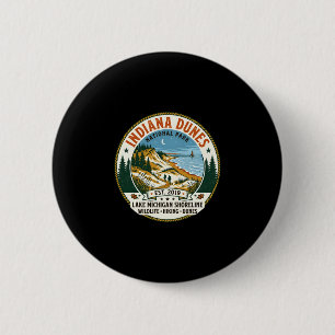 Indiana Dunes National Park vintage wandelen Ronde Button 5,7 Cm