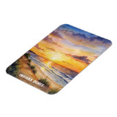 Indiana Dunes National Park Waterverf Schilderij Magneet (Linkerzijde)