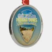 Indiana Dunes NP (pijlpunt) Metalen Ornament (Rechts)