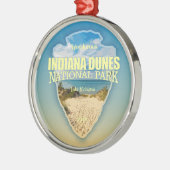 Indiana Dunes NP (pijlpunt) Metalen Ornament (Links)