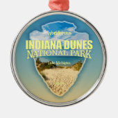 Indiana Dunes NP (pijlpunt) Metalen Ornament (Voorkant)