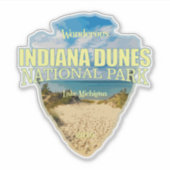 Indiana Dunes NP (pijlpunt) Sticker (Voorkant)