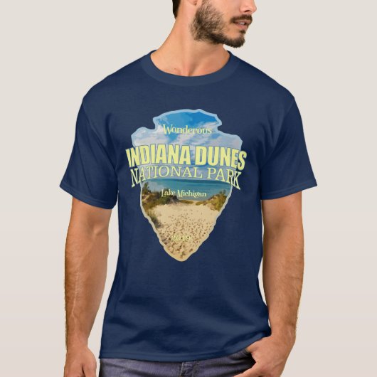 Indiana Dunes NP (pijlpunt) T-shirt (Voorkant)
