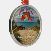 Indiana Dunes State Park Kerstmis Metalen Ornament (Rechts)