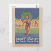  Indiana Dunes State Park Reizen Briefkaart (Voorkant / Achterkant)