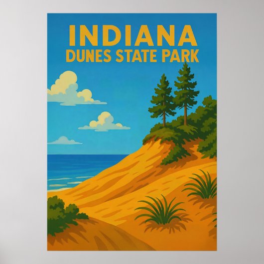 Indiana Dunes State Park V01 Poster (Voorkant)