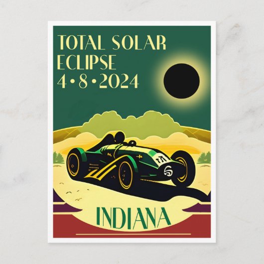 Indiana Eclipse Briefkaart (Voorkant)