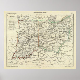 Indiana en Ohio Poster