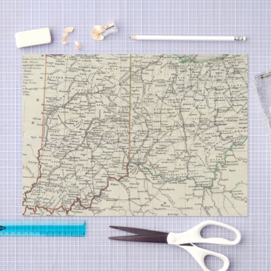 Indiana en Ohio Tissuepapier (Craft)