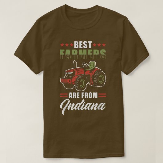 Indiana Farmer Pride Best Farmers uit India T-shirt (Design voorkant)