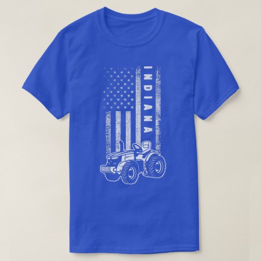 Indiana Farmer Pride Patriotic Indiana Farmer T-shirt (Design voorkant)