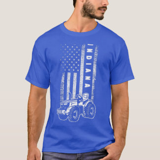Indiana Farmer Pride Patriotic Indiana Farmer T-shirt
