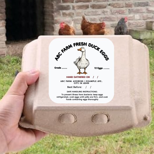 Indiana FDA Ei Etiket